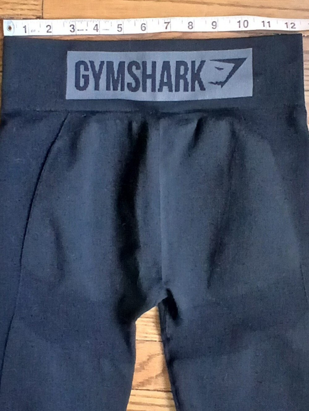 Gymshark Flex Black High-Waist Leggings with Branded Waistband - Picture 5 of 6